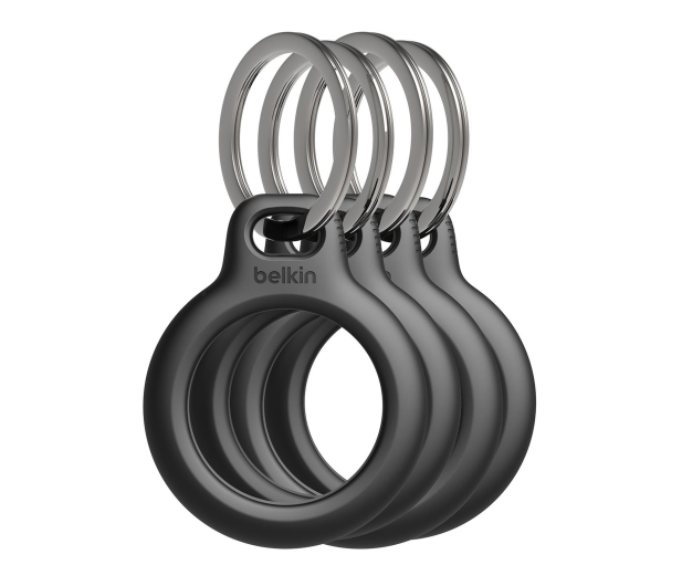 Belkin Etui na AirTag z kółkiem do kluczy, czarne, 4 szt. - 1330407 - zdjęcie